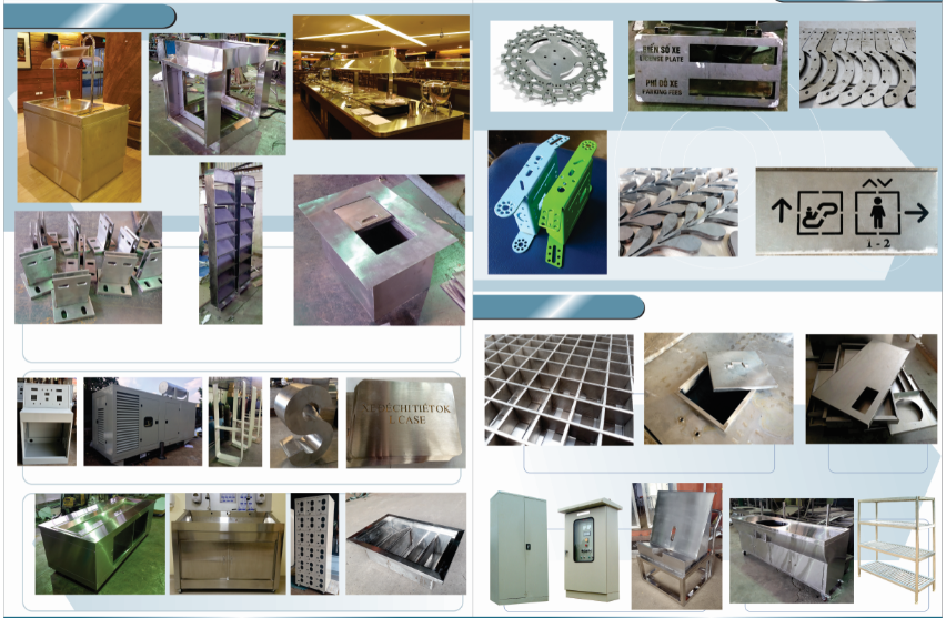 sản phẩm gia công kim loại tấm