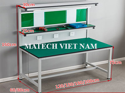 ban thao tac khung thep co den chong tinh dien