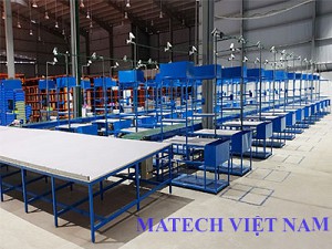 BÀN THAO TÁC KHUNG THÉP SƠN TĨNH ĐIỆN, BÀN KHUNG THÉP MẶT GỖ