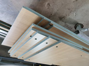 GIA CÔNG MẶT BÀN THAO TÁC GIÁ RẺ GỖ MDF BẰNG MÁY CẮT TỰ ĐỘNG CNC