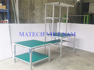 BÀN LÀM VIỆC CÔNG NHÂN, BÀN THAO TÁC MATECH SẢN XUẤT