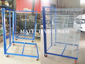 XE SẤY HÀNG 32 TẦNG LƯỚI THÉP MATECH GIA CÔNG CHO NHÀ MÁY SUNHOUSE