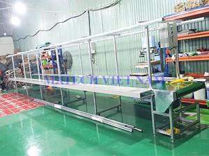 BĂNG TẢI PVC KHUNG NHÔM MATECH LẮP ĐẶT CHO CÔNG TY BAO BÌ TUẤN BẰNG