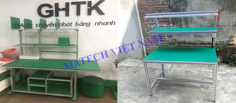 bàn nhôm định hình