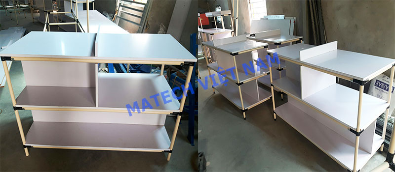 ban ong thep boc nhua 3 mat go chia ngan