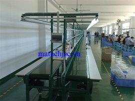 Băng truyền PVC khung thép có hai băng tải