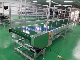 Băng tải PVC khung nhôm định hình dài 5 mét