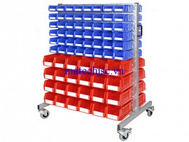 Xe đẩy hàng khung thép để chi tiết dụng cụ lắp ráp