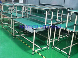 Bàn thao tác ống thép bọc nhựa chống tĩnh điện