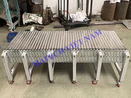 Băng tải con lăn xếp gấp gọn