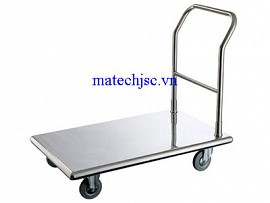 Xe đẩy hàng inox dùng trong nhà máy sản xuất bánh kẹo