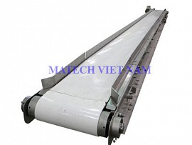 Băng tải thực phẩm PU khung inox tải nặng