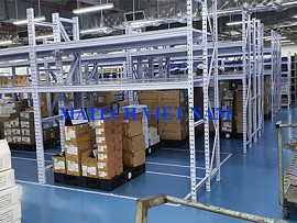 Giá kệ trung tải 2 tầng 3 chân trụ