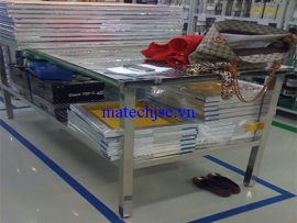 Bàn làm việc phòng sạch mặt bàn đột lỗ thoáng thoát bụi