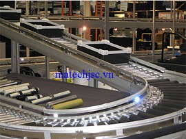 Dàn con lăn cong vận chuyển linh kiện