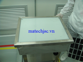 Bàn kiểm tra sản phẩm phòng sạch có đèn chiếu phẳng