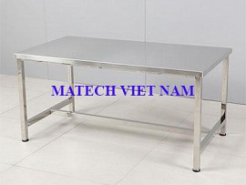 Bàn thao tác inox 1 tầng đơn giản
