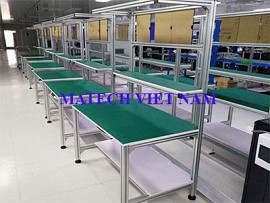 Bàn thao tác khung nhôm 3 tầng chống tĩnh điện