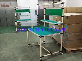 Bàn thao tác ống thép bọc nhựa khớp nối HJ một bên