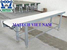 Băng tải PU khung nhôm dài 3m