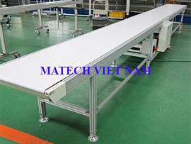 Băng tải PU chuyển hàng khung nhôm