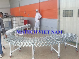 Băng tải con lăn xếp dài 7m công ty F-One