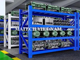 Kệ để hàng nặng 4 tầng để máy móc, thiết bị